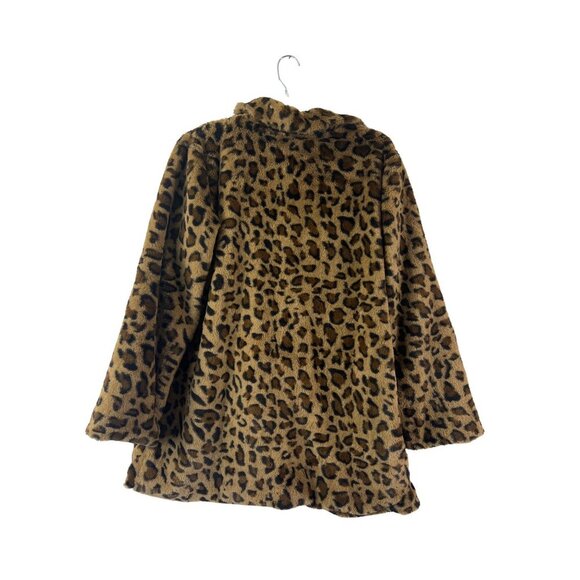 Shein Women's Soft Animal Print Buttoned Jacket - Picture 2 of 7